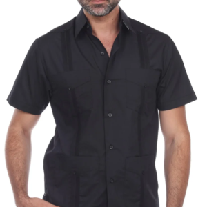 NCM1673 S/S 4 Pckt Poly-Cot Guayabera *$66 VAT*