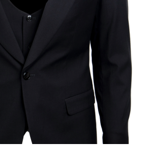 SM255H SA 3PC Peak Lapel Hybrid Suit *$275 VAT*